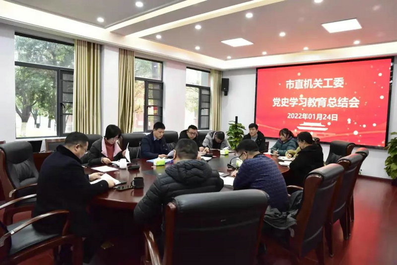 市直机关工委党史学习教育总结会议召开