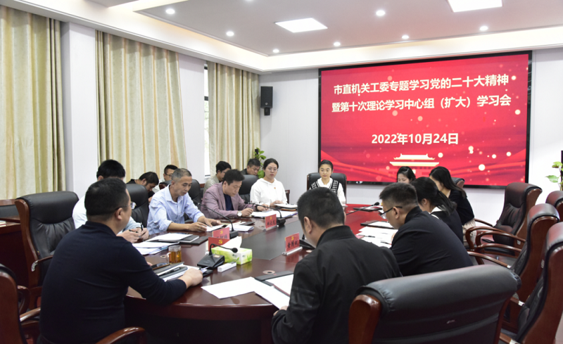 市直机关工委专题学习党的二十大精神