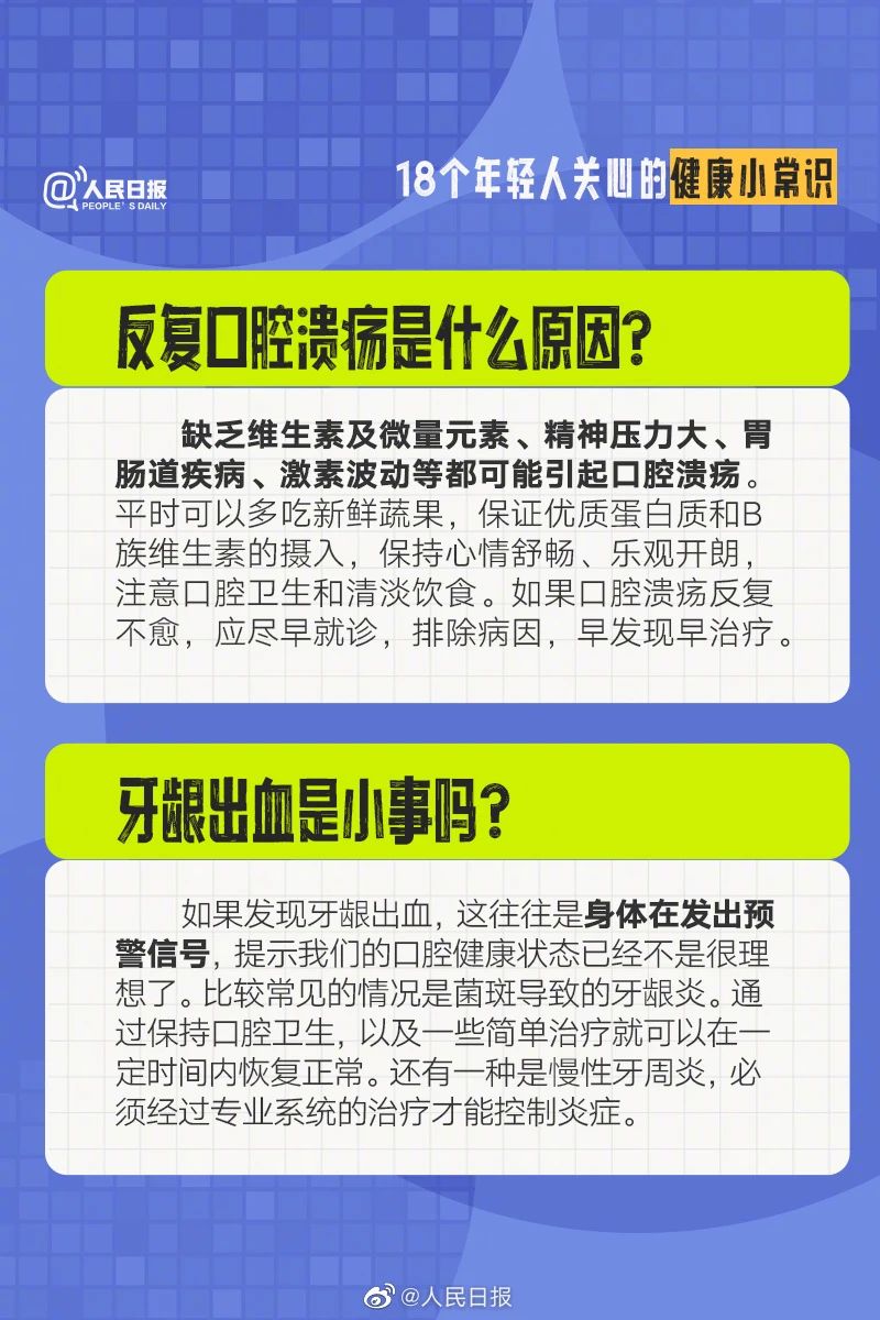 【健康知识】日常健康知识小科普
