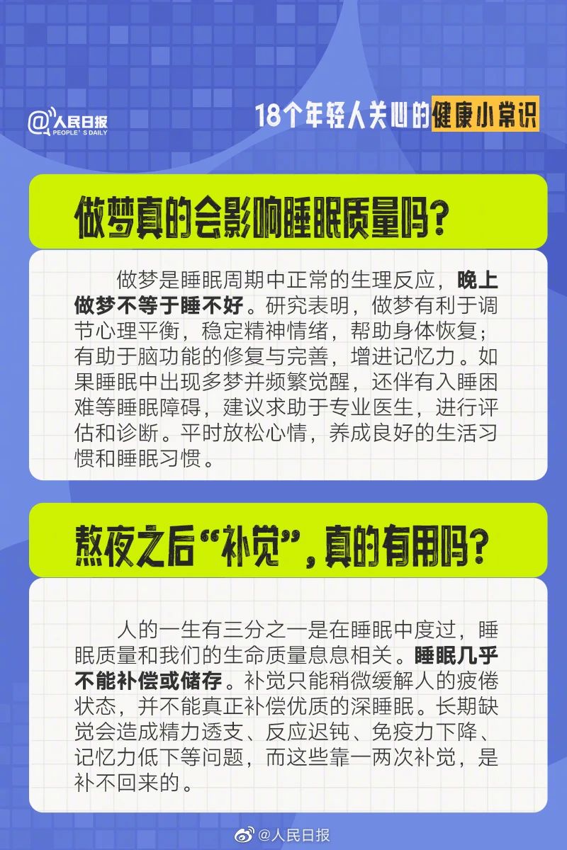 【健康知识】日常健康知识小科普